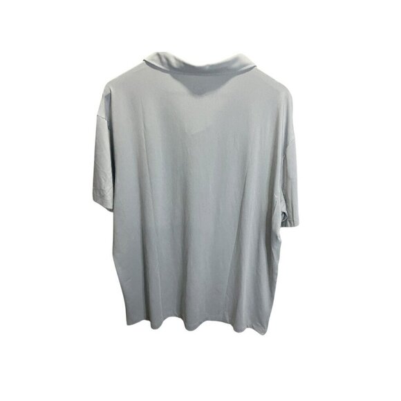 Mens Polo Shirt Performance Dri Fit Moisture Wicking XXL Light Gray - Picture 4 of 4